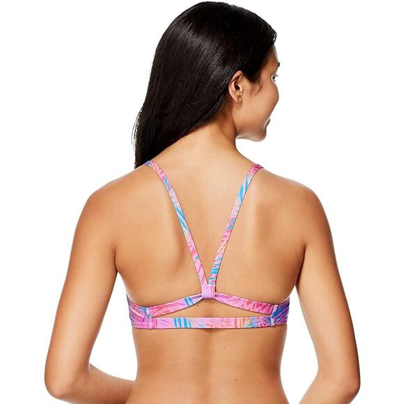 NEW Speedo Women's Swimsuit Top Bikini Strappy Back Demi X-SMALL - Picture 2 of 2
